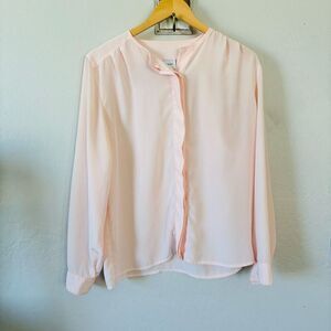 Claude Bennett Vintage Light Pink blouse size‎ 10